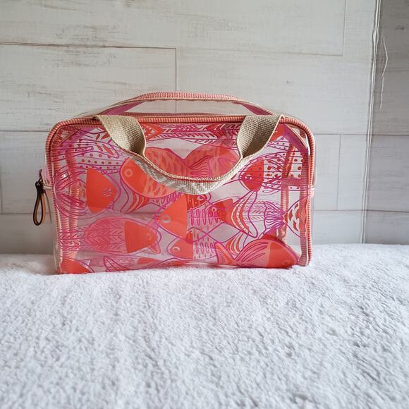 Vera Bradley Beach Cosmetic Case in Go Fish - Picture 1 of 4